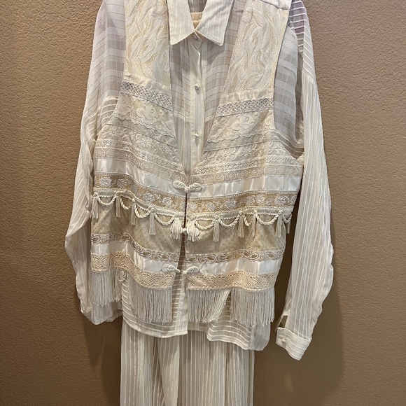 Italian 3 piece outfit. Pants, vest & shirt.  Ornate. - Picture 1 of 2